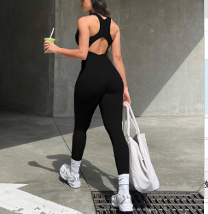 Yoga Sleeveless Workout Jumpsuit