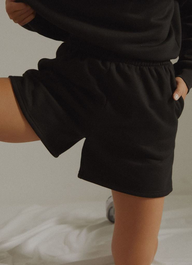 Elastic Waist Wide-Leg Workout Shorts