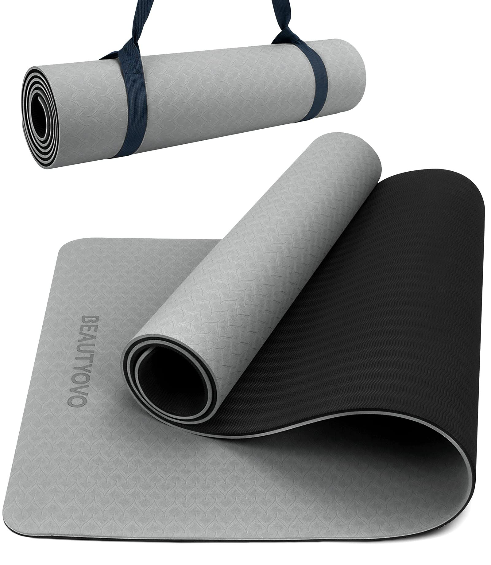 Non-Slip Thick Carry Strap Yoga Mat