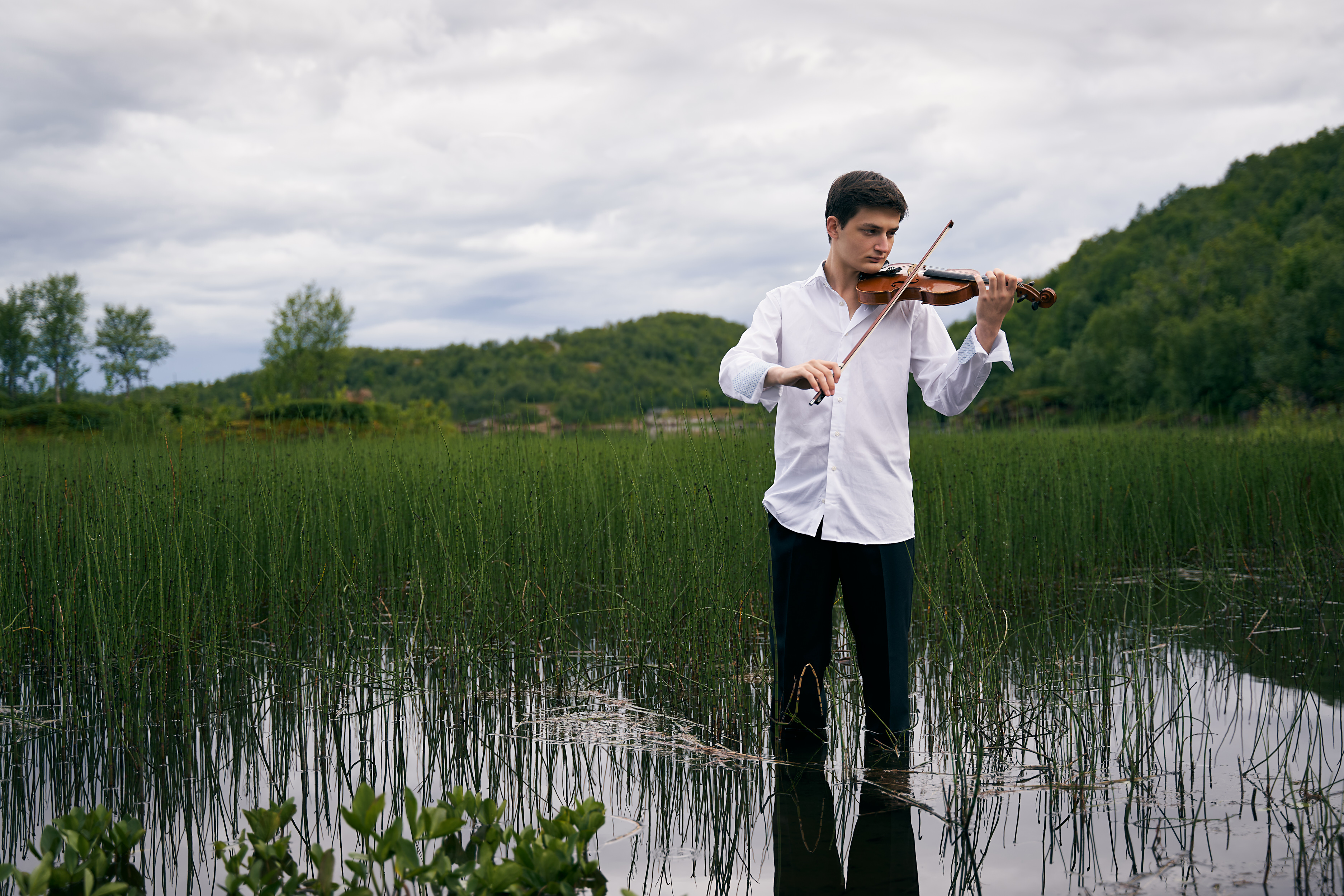 Leonhard Baumgartner , European Young Musician 2024, fotografert for Nordland Musikkfestuke - Fotograf Raymond Engmark, Fotograf Bodø / Oslo