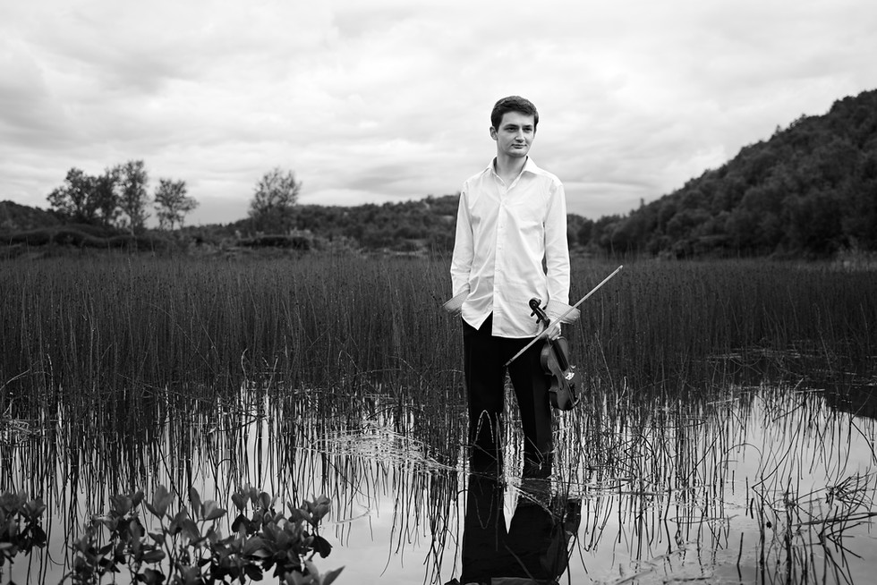 Leonhard Baumgartner sorthvitt i vann