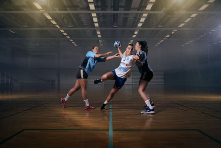 Fotografering av reklamebilde for Junkeren Håndball - Fotograf Raymond Engmark, Oslo