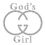 Thumbnail: God's Girl Rhinestone Transfer
