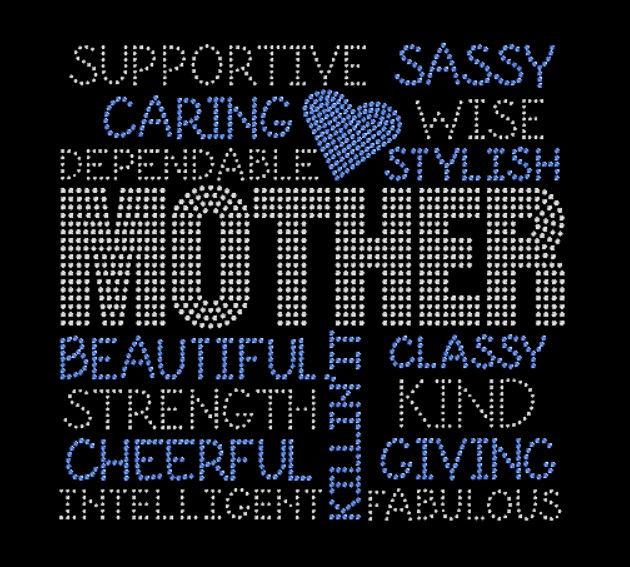 Thumbnail: Supportive Sassy Mother Rhinestone Transfer