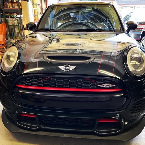 JCW Pro Style Lower Grille Duct Bar Covers For MINI F55 F56 F57 (Gloss Red) 2014-2018