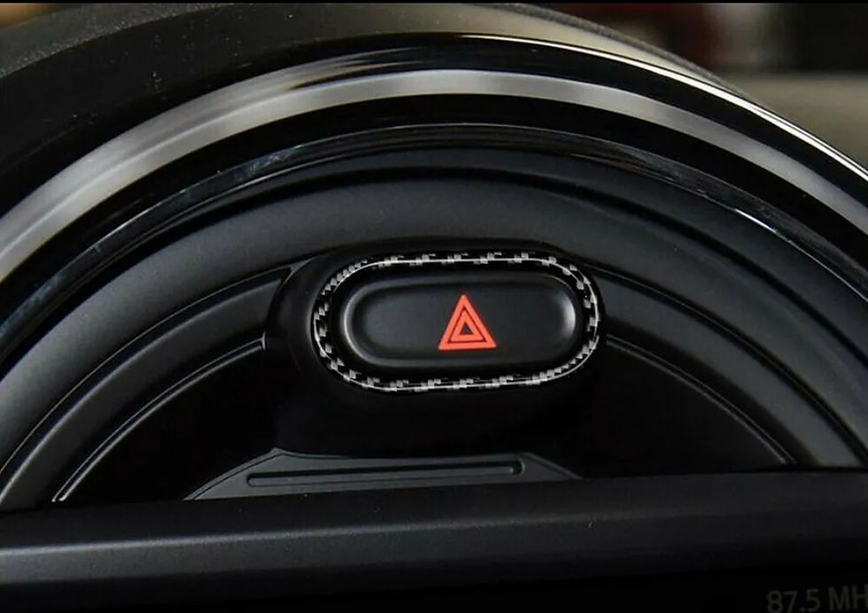 Thumbnail: MINI F55, F56, F57 Carbon Fibre Interior Warning Light Button Switch Cover