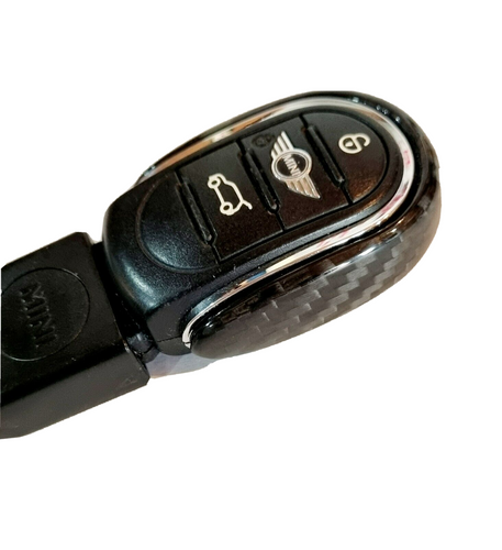 M Jvisungenuine Carbon Fiber Key Fob Cover For Bmw Mini
