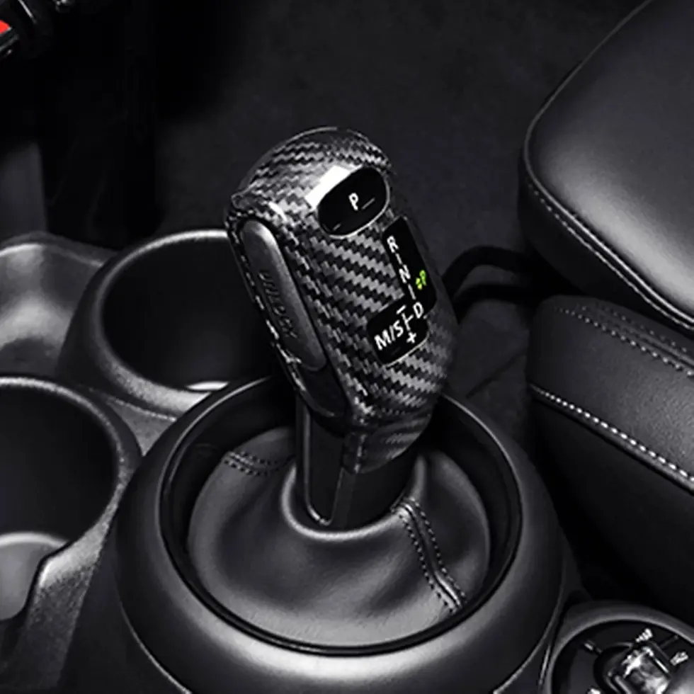 Thumbnail: Carbon Fibre Automatic Gear Shift Knob Cover for MINI F55 F56 F57 F60