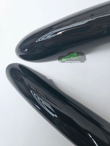 SMZhomeone Voor en achter Buitendeur Handgreep Cover Gloss Black voor SMZhomeone Voor en achter Buitendeur Handgreep Cover Gloss Black voor
