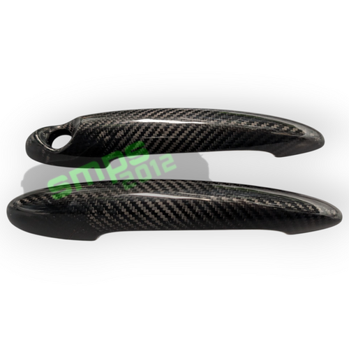 Carbon Fiber Car Door Handle Cover Trim For Mercedes Benz B C E GLA GLK - Foto 3