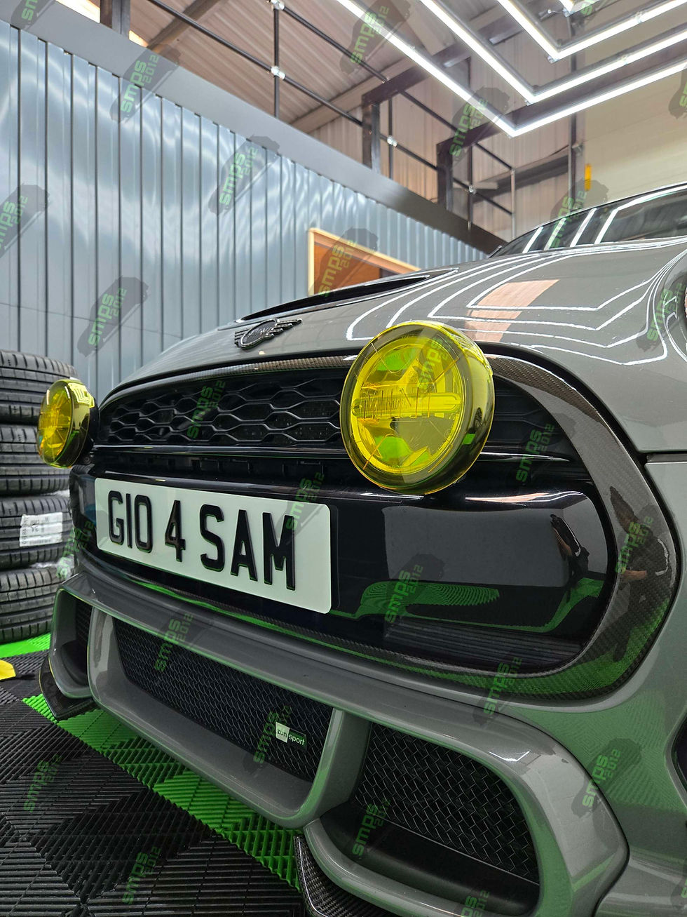 Thumbnail: Mini Rally Fog Lamp Light Cover in Yellow Clear Lens - Cooper S JCW One