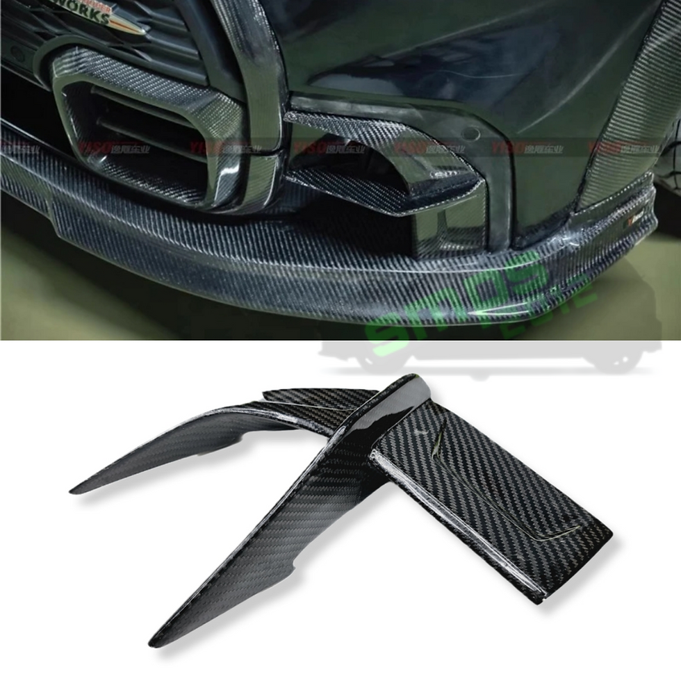 Mini F55 F56 F57 JCW Genuine Carbon Fibre Lower Vent Canards