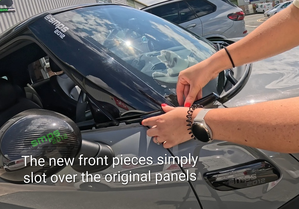 Thumbnail: Genuine MINI F56 3 Door Beltline Window Kit - OEM Black Trim (51135A0B944) fitting image