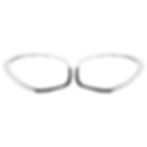 Replacement Chrome Headlight Ring Surrounds for MINI R60 Countryman,R61 Paceman