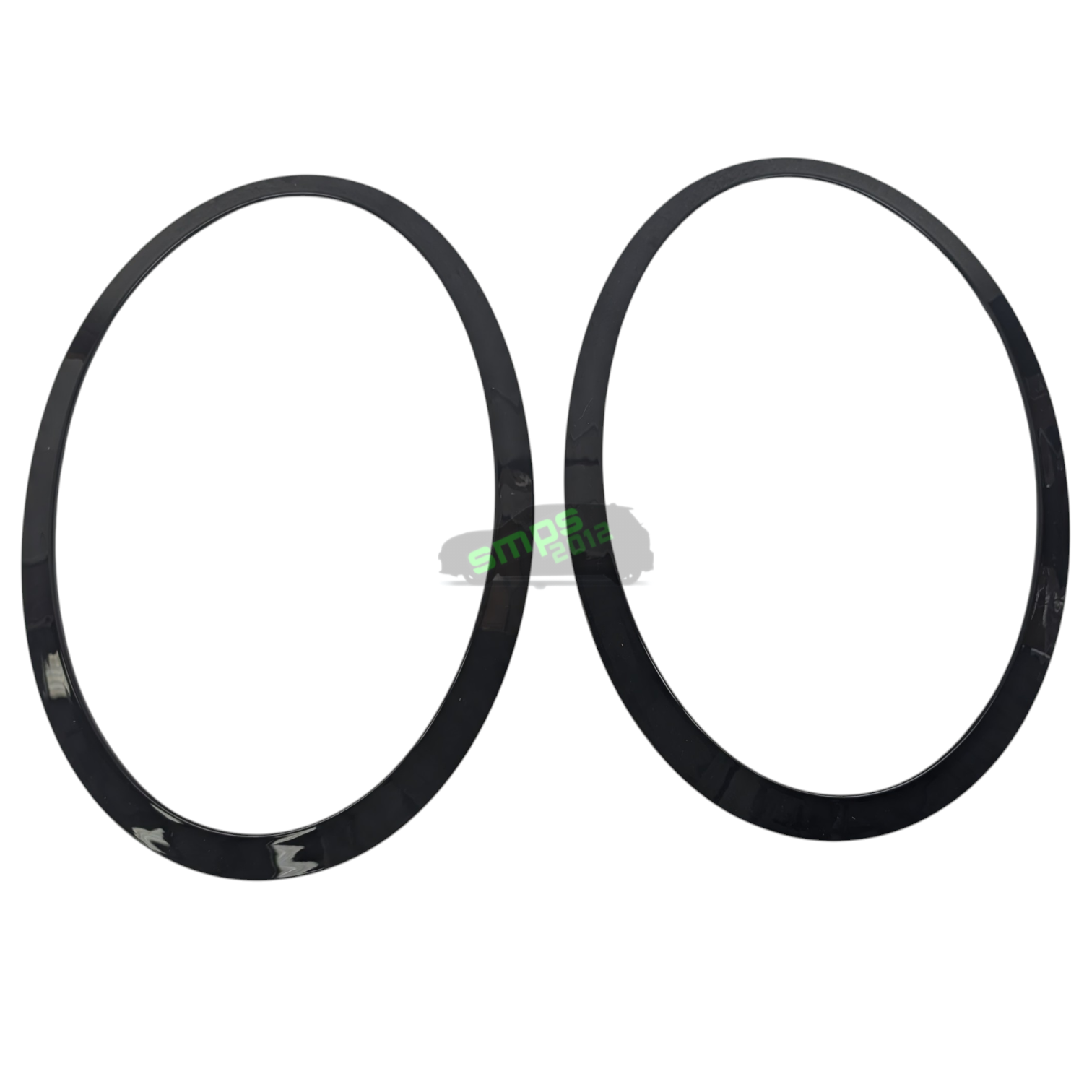 Genuine MINI Gloss Black Headlight Trim Ring - OEM Part 51137449209, 51137449210