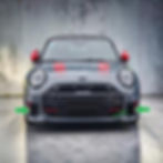 Fits MINI F66 JCW lower front side stone guards 2025+