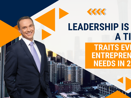 Confident entrepreneur leading a diverse hybrid team, symbolizing modern leadership beyond titles in 2025.