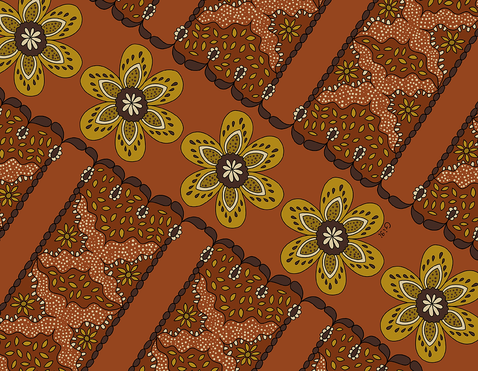 A3 print Brown Batik