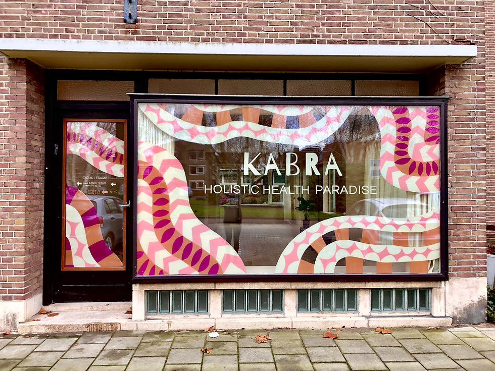 Window drawing for Kabra, Amsterdam
