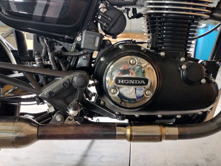 GB350キャブトンマフラーの開発再開