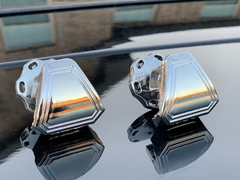 Thumbnail: Football Visor Clamps - Chrome