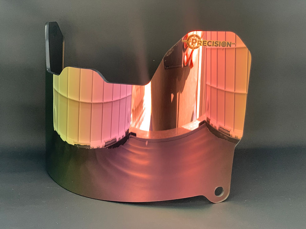 Miniatura: Precision Revo Rose’ Gold Football Helmet Visor / Eye Shield