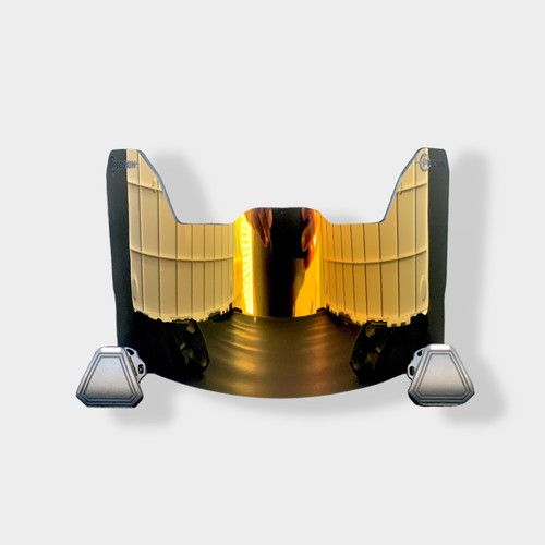 Gold Football Helmet With Visor Riddell Victor-i Youth Helmets - Main Image