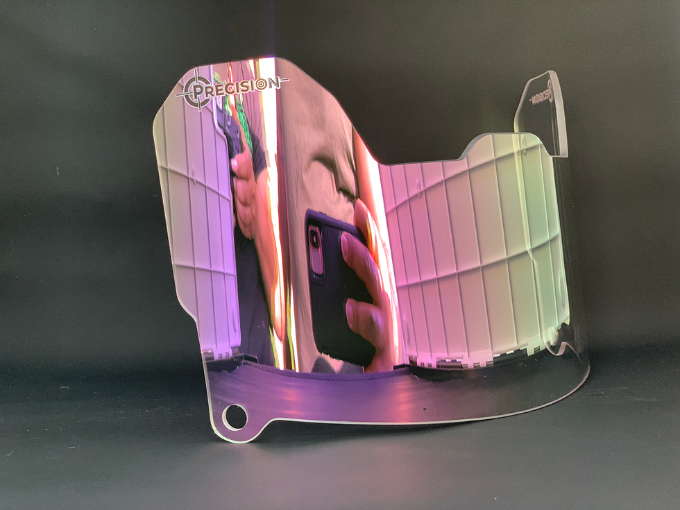 Miniatura: Precision Clear Revo Amethyst Grape Football Helmet Visor / Eye Shield