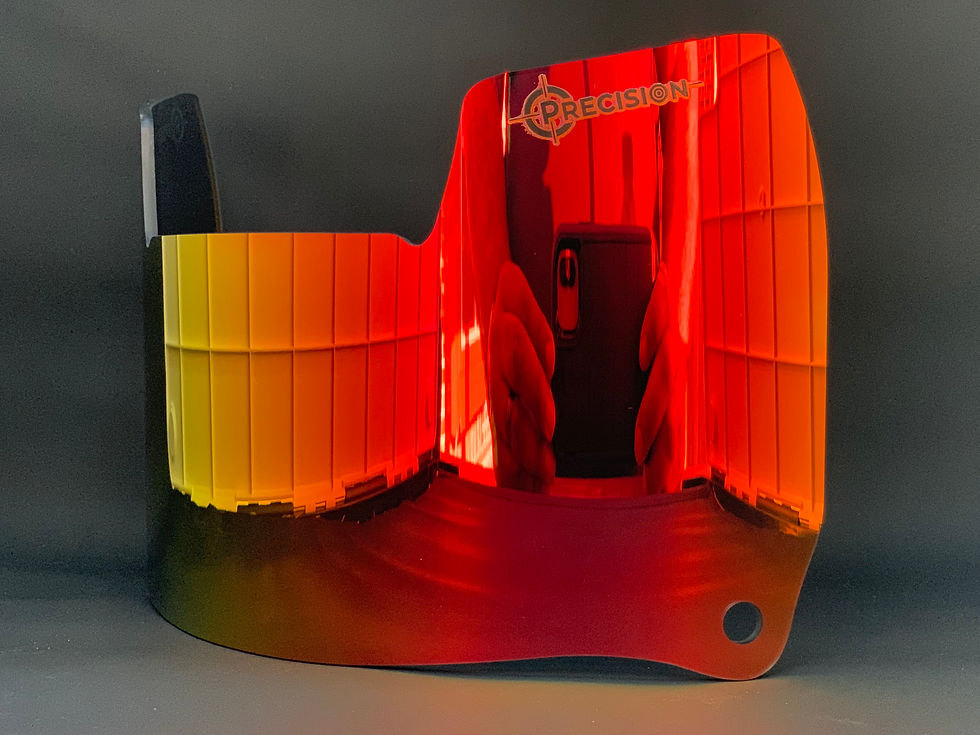 Miniatura: Precision Revo Red 2.0 Football Helmet Visor / Eye Shield