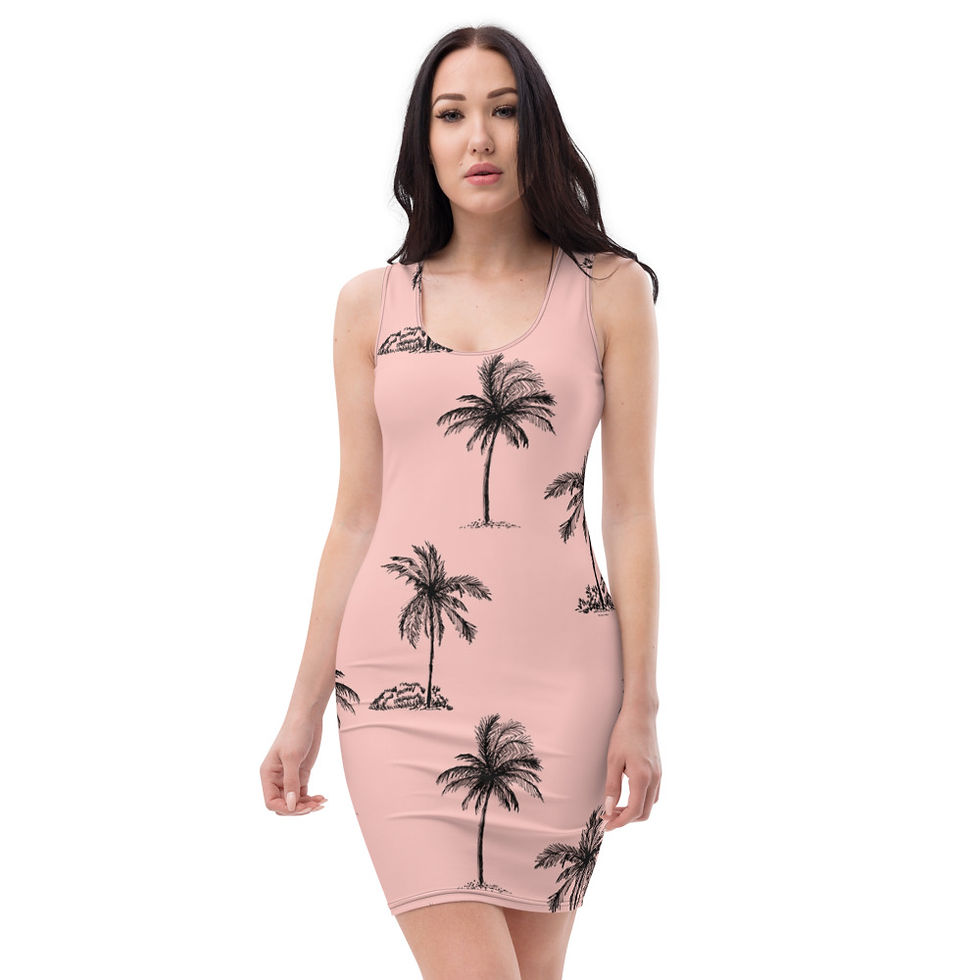 Passport Safari Beach Vibes Bodycon Dress 