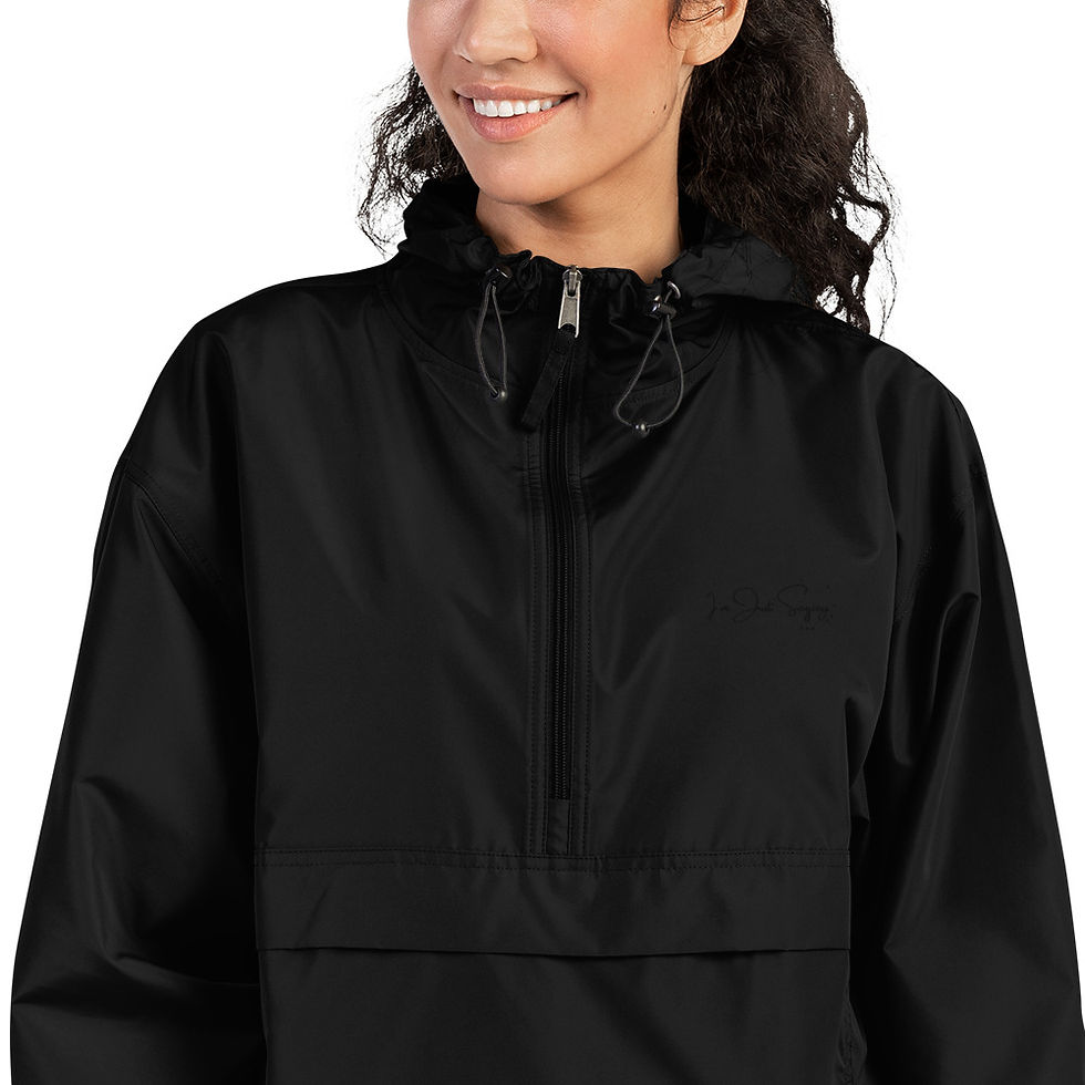 Thumbnail: Embroidered Champion Deluxe Logo Unisex Packable Jacket