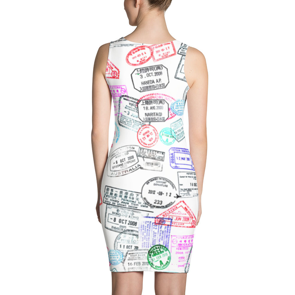 Passport Bodycon Dress