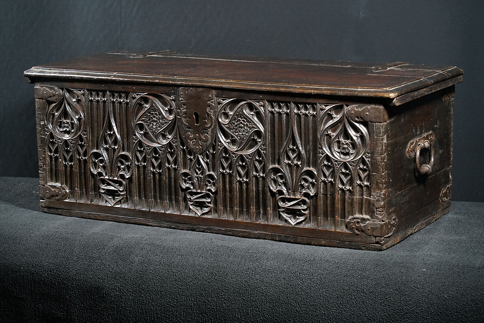 Thumbnail: A Spanish gothic style walnut chest (R05)