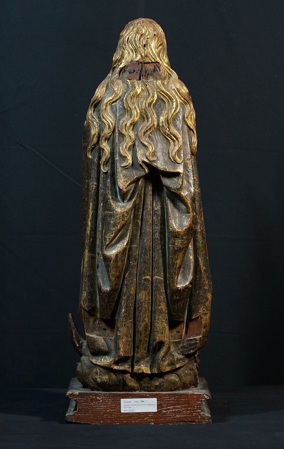 Thumbnail: A Spanish sculpture of the Assumption of the Virgin, late 16th c., 31" (Y41)