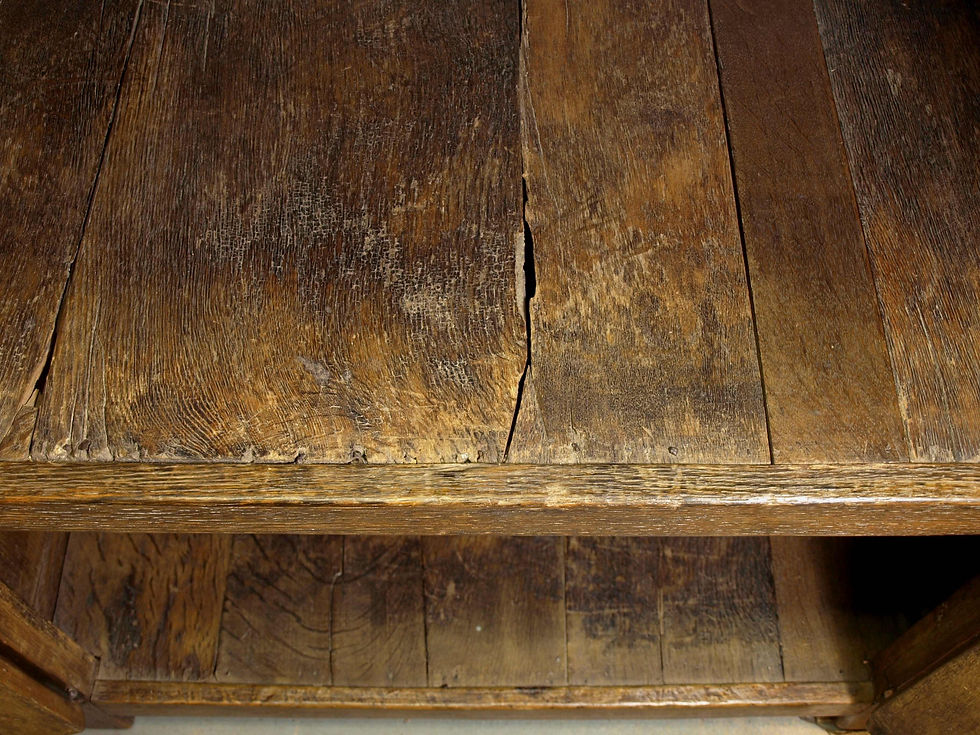 Thumbnail: A Flemish oak Gothic cupboard, 15th/16th century (O02)
