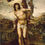 Thumbnail: A Baroque wood and polychrome figure of St. Sebastian, 17th century (L28)