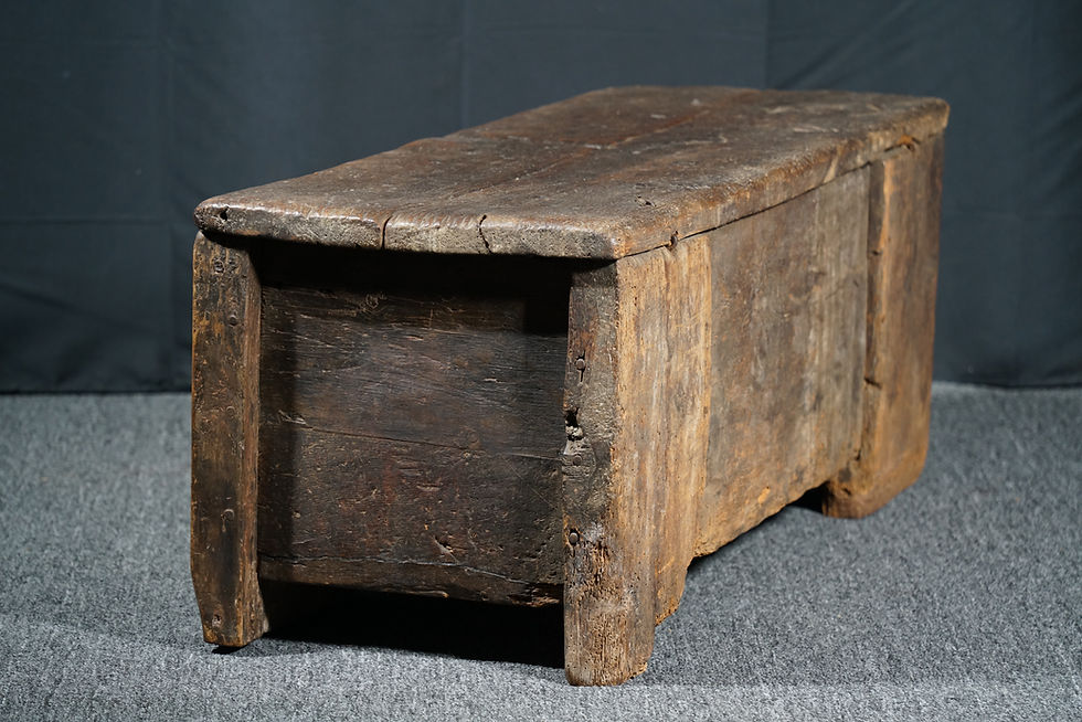 Thumbnail: A very rare, early English oak chest, 13th/14th century (Y42)