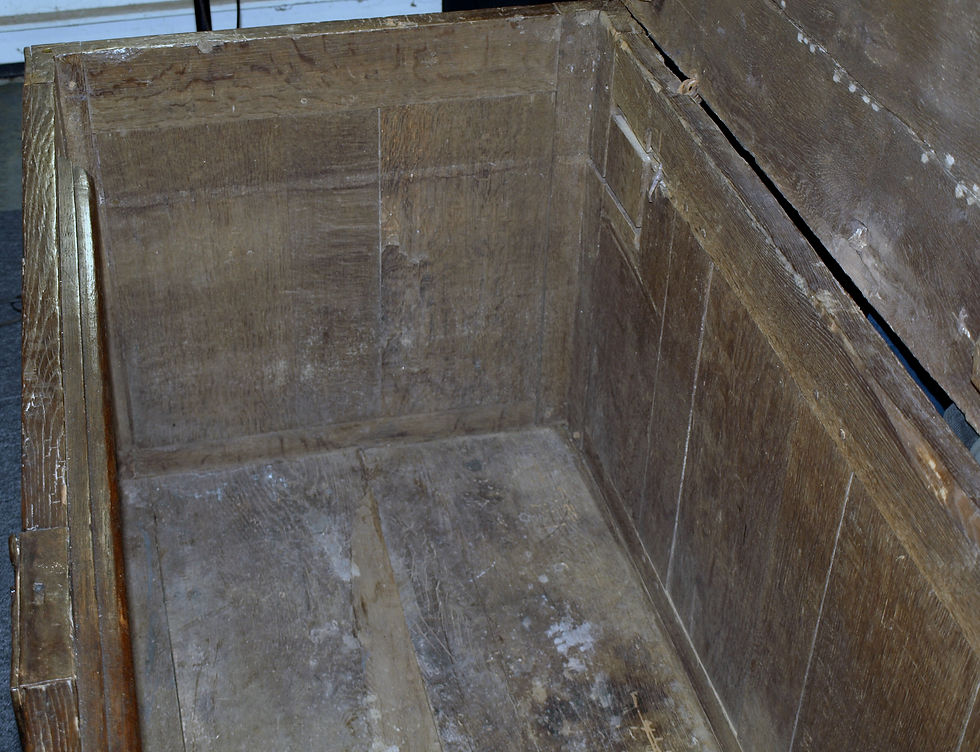 Thumbnail: A large French Renaissance oak chest, mid 16th century (P03)