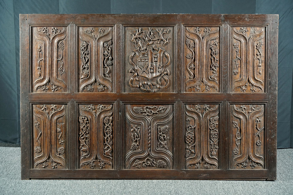 Ten documented English Gothic panels, 15th/16th century, in a later frame (X11B)