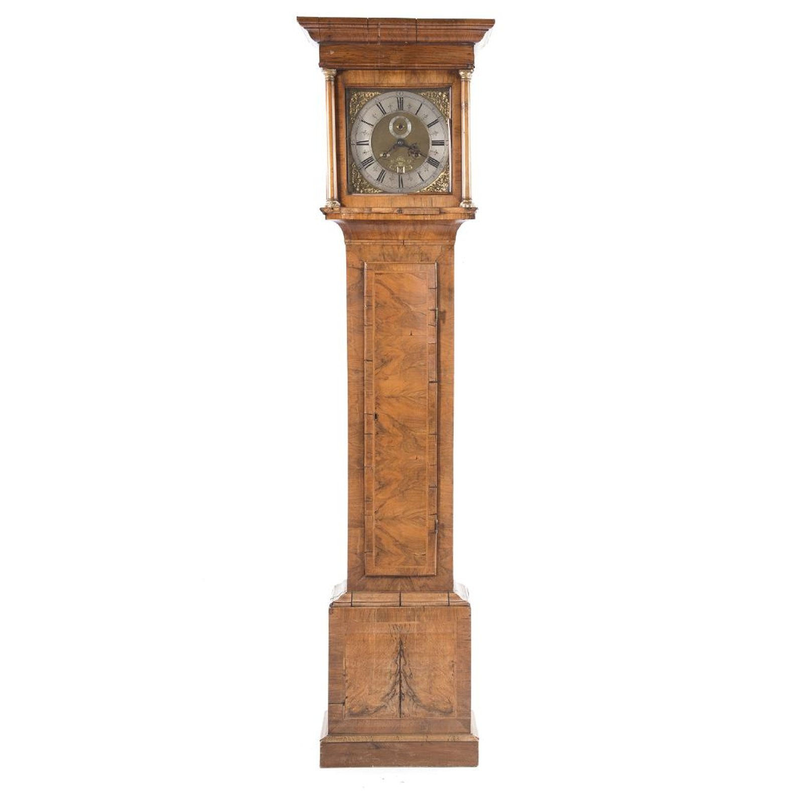 An English walnut longcase clock, John May, early 18th c. (U07)