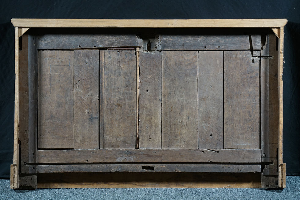 Thumbnail: A Flemish oak chest front, mid 16th century (N09)