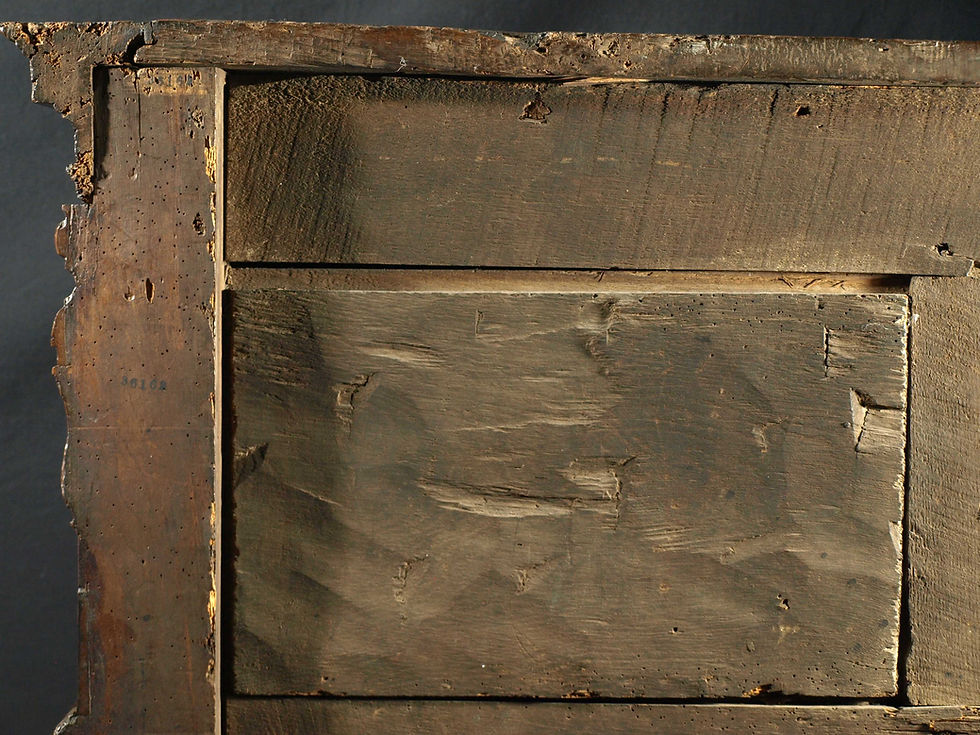 Thumbnail: A French renaissance walnut credence, 16th century with later stand (N15)