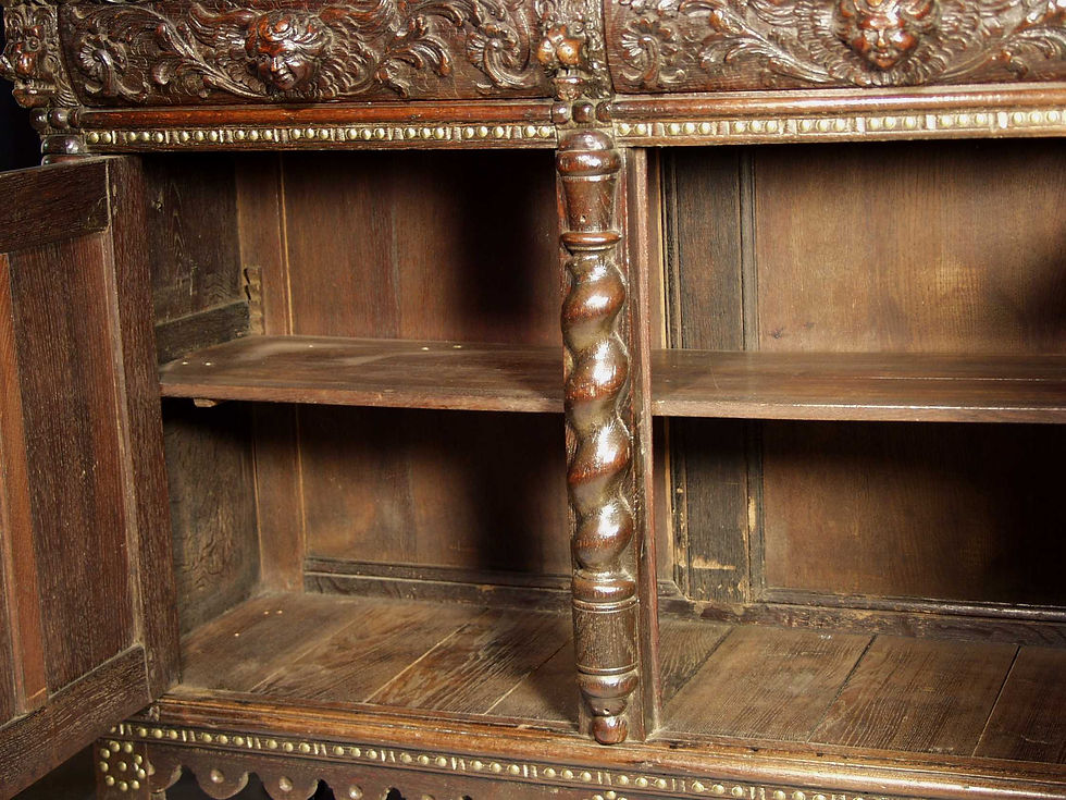 Thumbnail: Flemish Baroque oak buffet, late 17th century (H18)