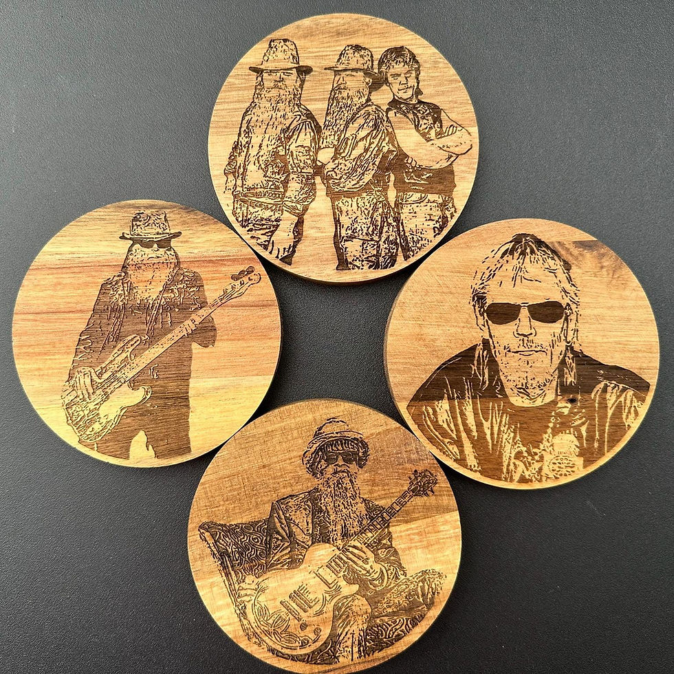 ZZ Top Portrait Coasters