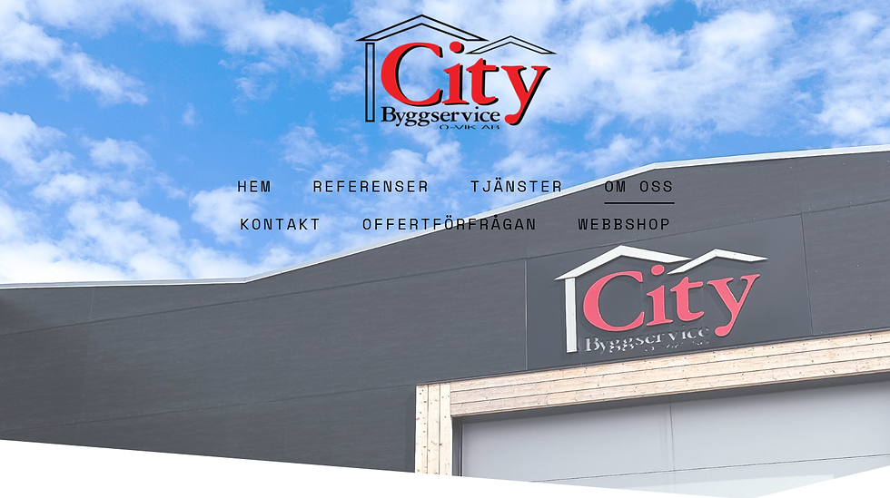 city bygg hemsida