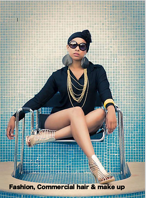 Hair and make up fashion photo shoot