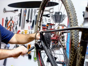 Performing a bicycle tune-up