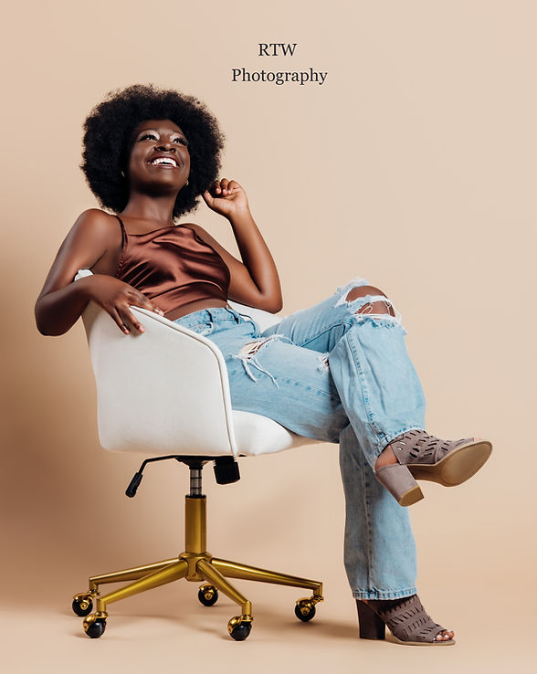 Amber Coleman sitting in a chair