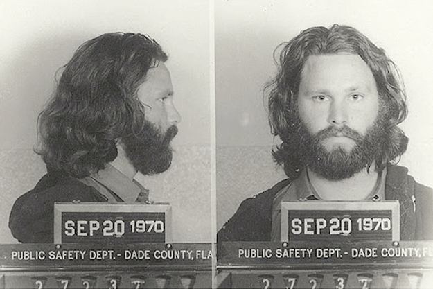 Jim Morrison Florida Mug Shot