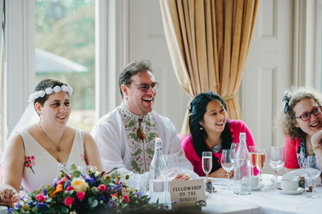 Top table in a Lesbian Wedding.